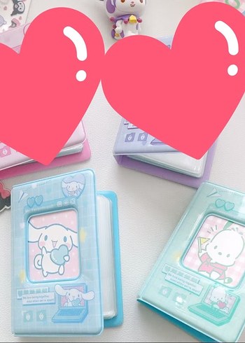 tekli binder pochacco ve cinnamoroll kpop pc photocard