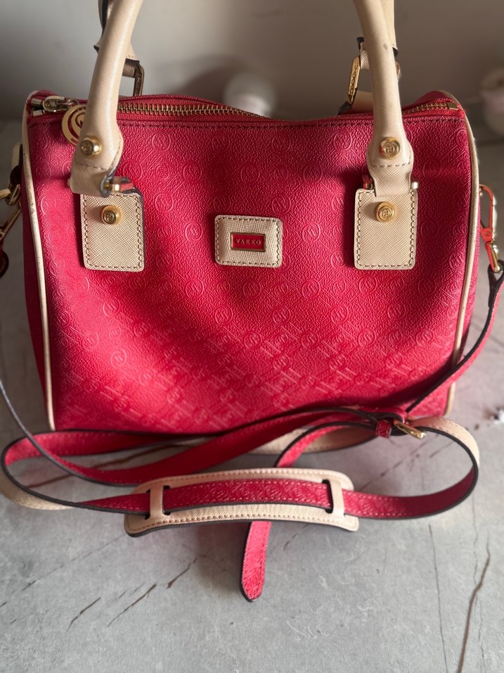 VAKKO Kırmızı Deri Tokalı Kadın Çanta - Görsel 2