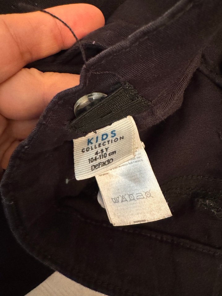 Siyah Erkek Çocuk Regular Fit Pantolon - Görsel 4