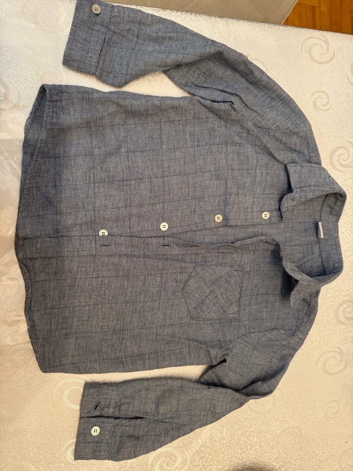 Gri Erkek Çocuk Gömlek - Görsel 3