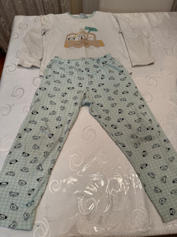 Penti termal Erkek Çocuk Baskılı Uzun Kollu Pijama Takımı - Görsel 2