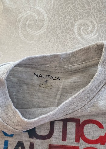 Nautica Gri Kısa Kollu Baskılı Erkek Tişört - Görsel 3