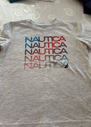 Nautica Gri Kısa Kollu Baskılı Erkek Tişört - Görsel 2