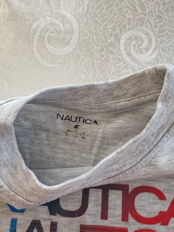 Nautica Gri Kısa Kollu Baskılı Erkek Tişört - Görsel 3