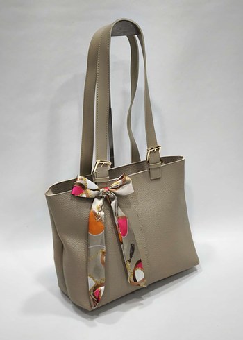 Kahverengi Deri Kadın Omuz Çantası - Görsel 6