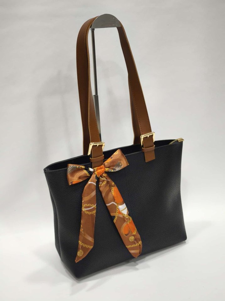 Kahverengi Deri Kadın Omuz Çantası - Görsel 3