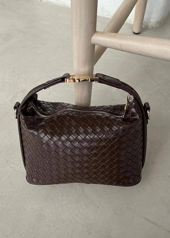 Kahverengi Deri Modern Klasik Kadın Çanta - Görsel 2