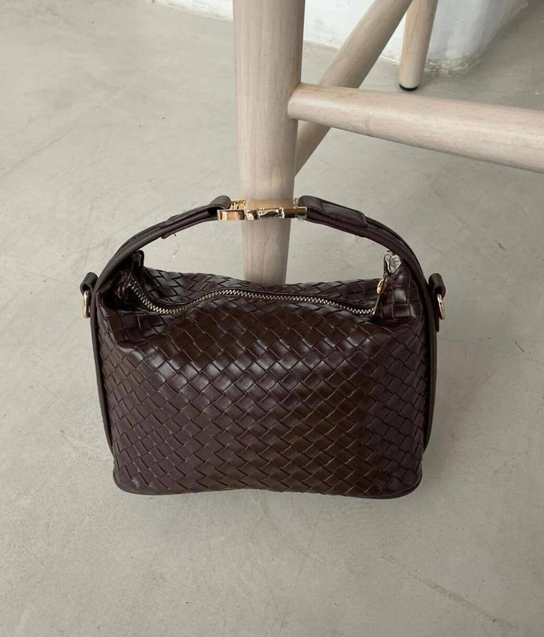 Kahverengi Deri Modern Klasik Kadın Çanta - Görsel 2