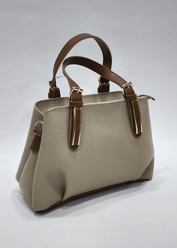 Beyaz Minimalist Deri Kadın Çanta - Görsel 10