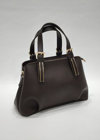 Beyaz Minimalist Deri Kadın Çanta - Görsel 8