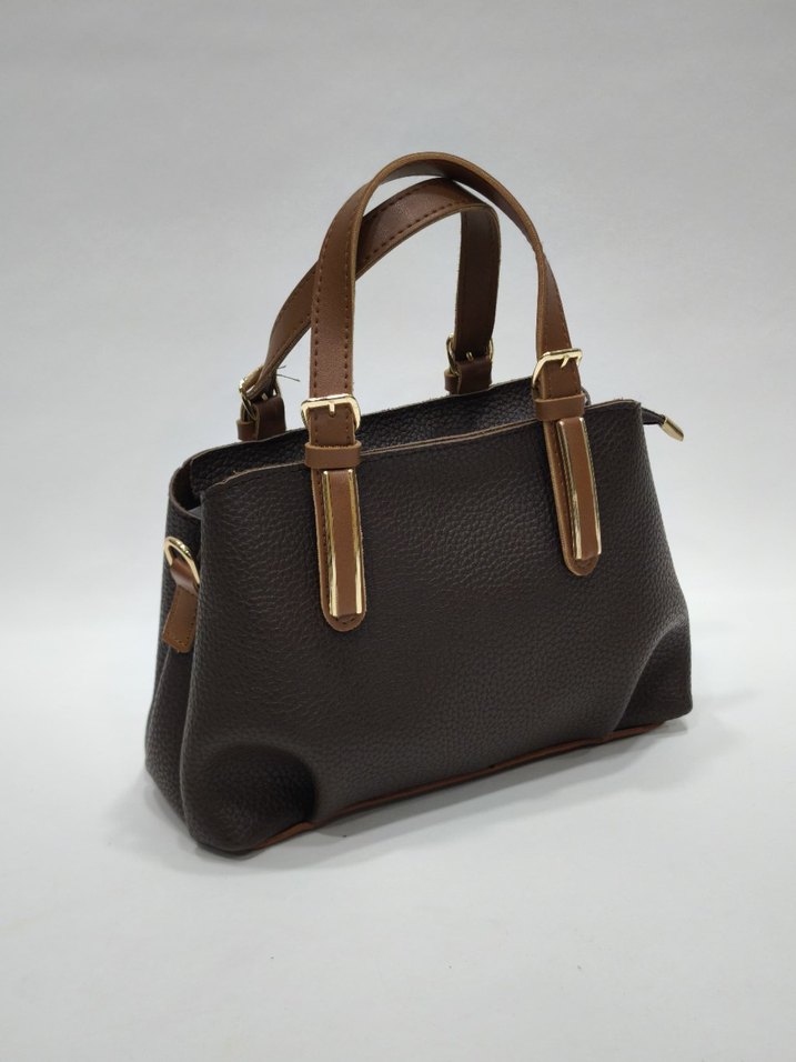 Beyaz Minimalist Deri Kadın Çanta - Görsel 3