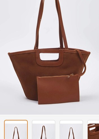 Kahverengi Deri Kadın Çanta - Görsel 2