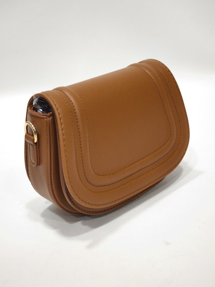 Kahverengi Deri Kadın Çanta - Görsel 5