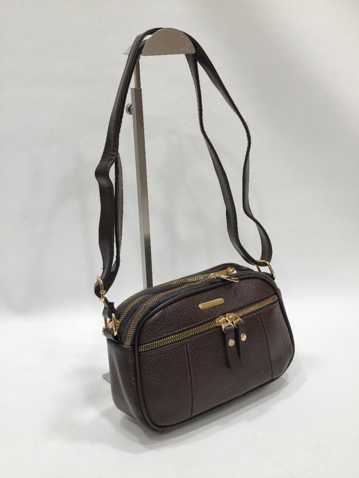 Bordo Deri Kadın Çapraz Çanta - Görsel 5