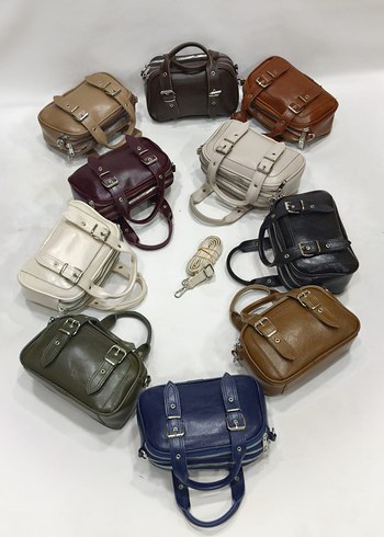 kırem Deri Tokalı Kadın Çanta - Görsel 10