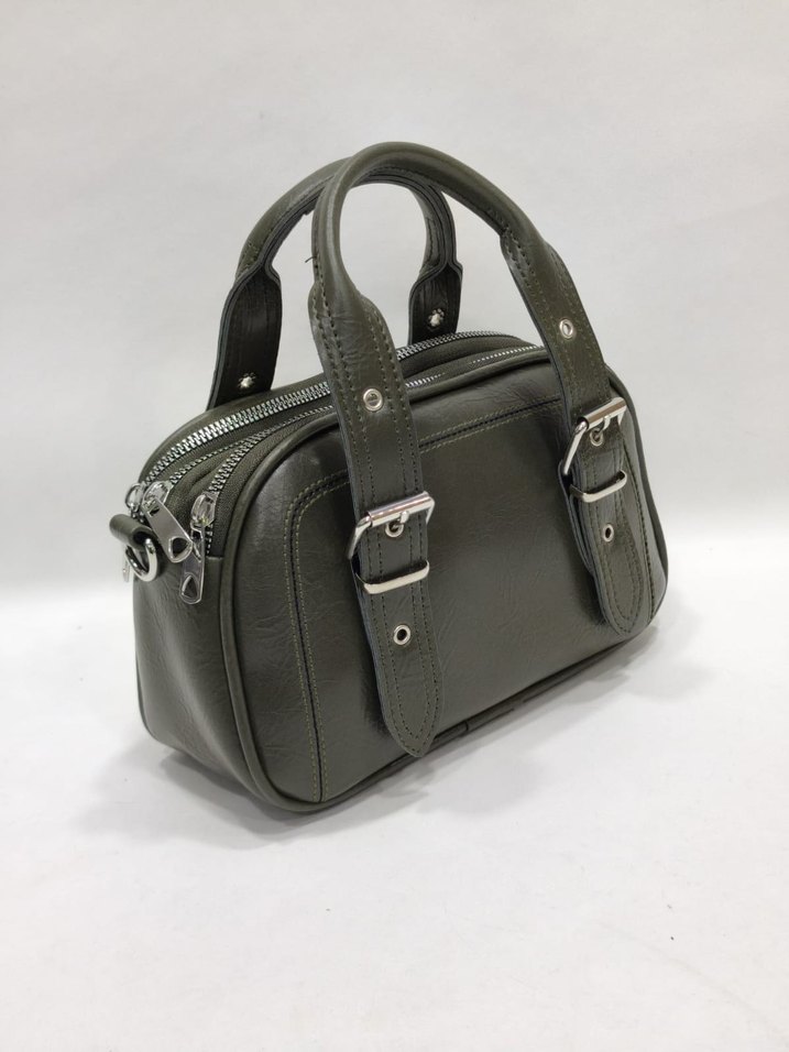 kırem Deri Tokalı Kadın Çanta - Görsel 5