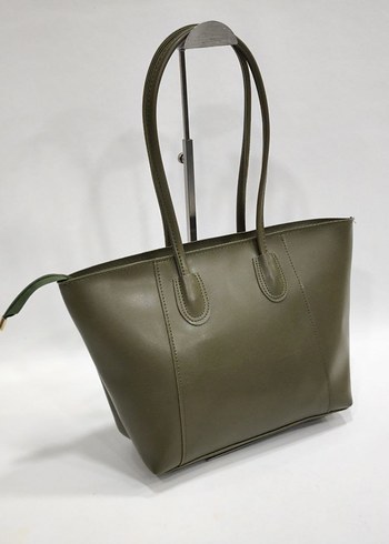 Kahverengi Deri Kadın Omuz Çantası - Görsel 4