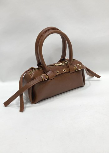 Kahverengi Deri Kadın Çanta - Görsel 6