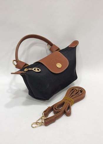 Siyah Deri Tokalı Kadın Çapraz Çanta - Görsel 5