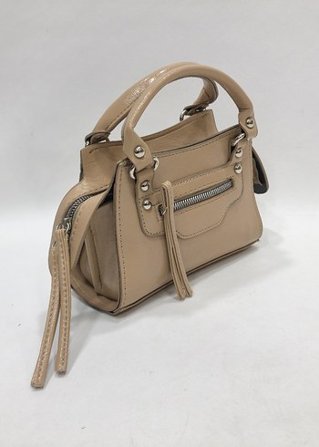 Kahverengi Deri Tokalı Kadın Çantası - Görsel 2