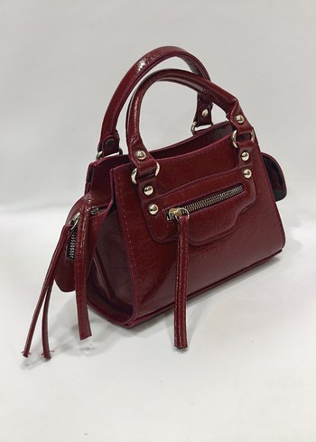 Kahverengi Deri Tokalı Kadın Çantası - Görsel 7