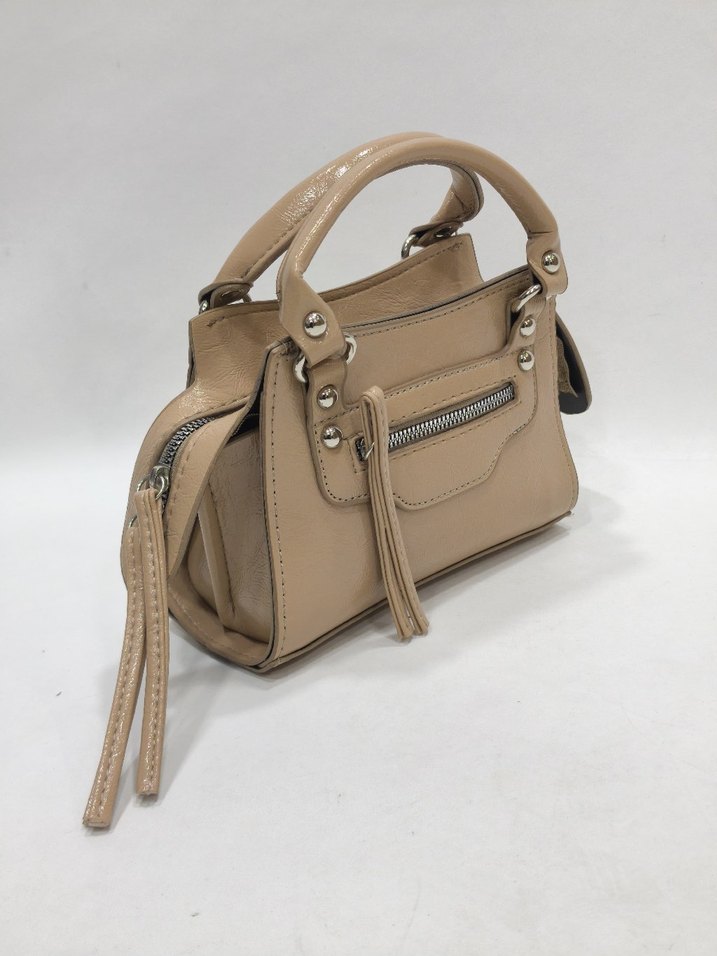 Kahverengi Deri Tokalı Kadın Çantası - Görsel 2