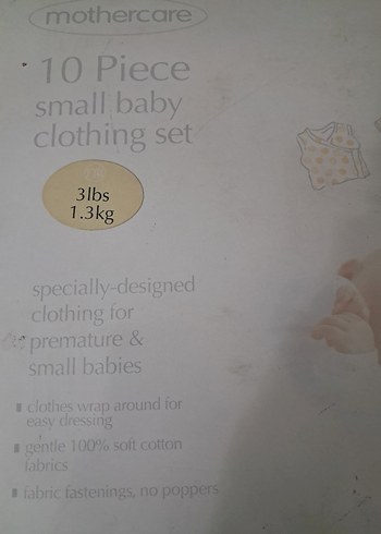 Pamuklu Yeni doğan Bebek Seti - Görsel 13