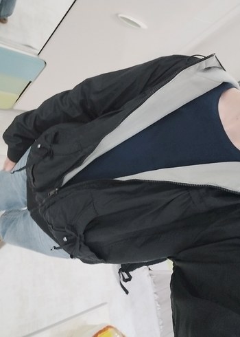 Siyah Fermuarlı Kadın ceket - Görsel 2