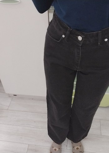 Kahverengi Wide Leg Jean - Görsel 4