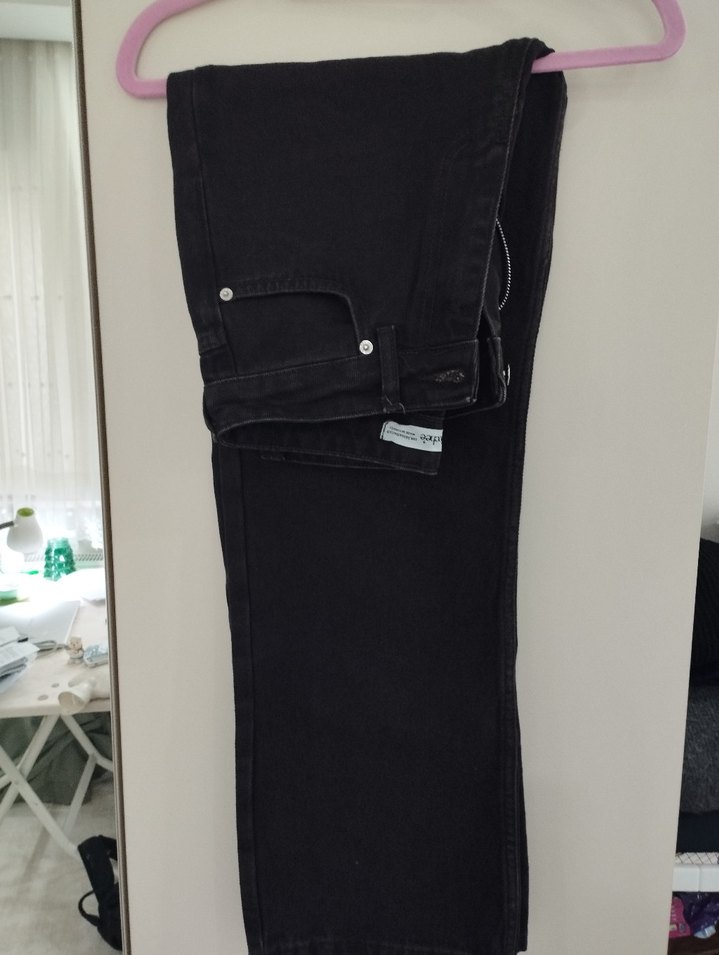 Kahverengi Wide Leg Jean - Görsel 3