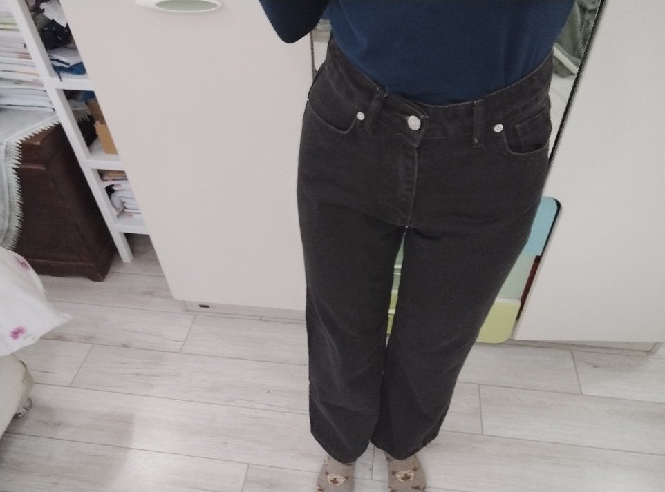 Kahverengi Wide Leg Jean - Görsel 4