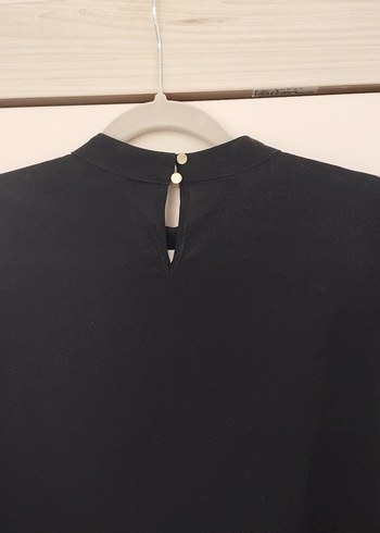 Chima uzun Kollu Siyah Kadın Bluz - Görsel 3