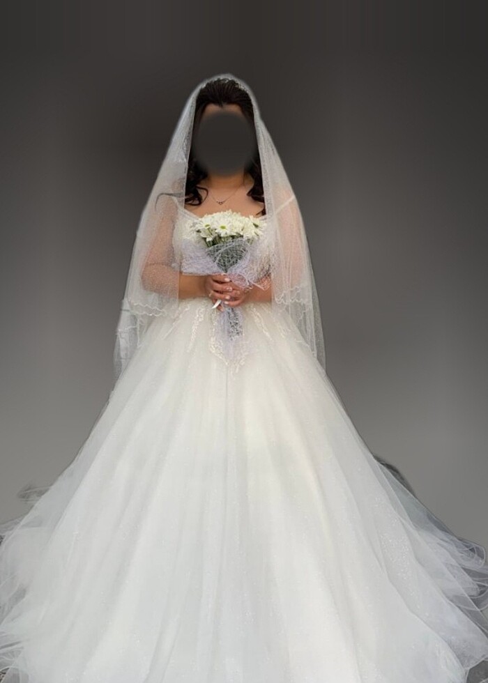 Özel Yapım Beyaz Gelinlik - Görsel 2