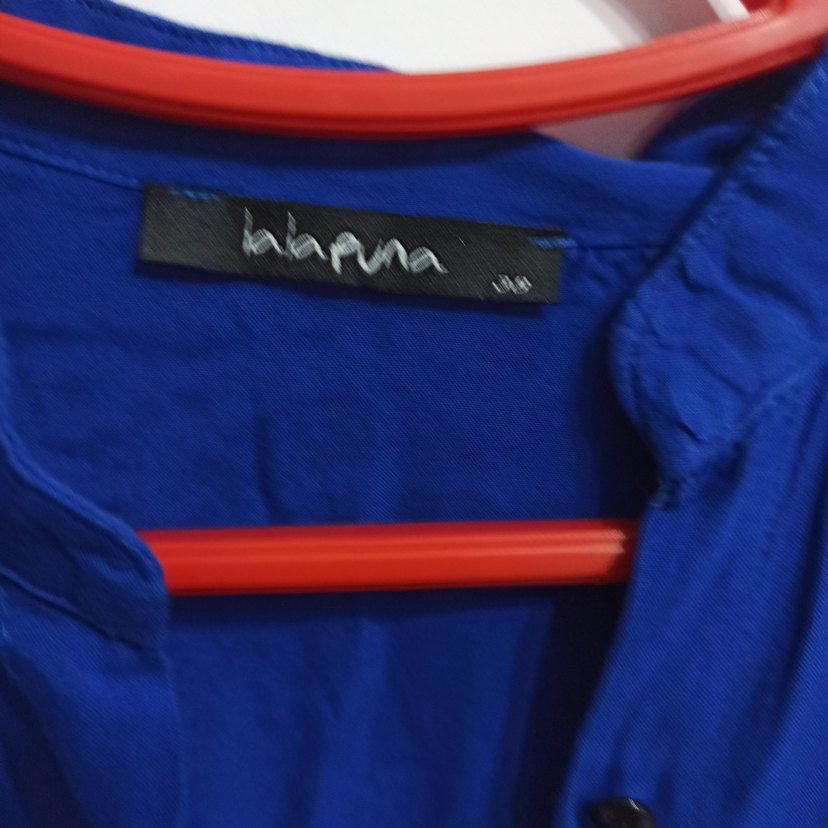 Düğmeli Mavi Kadın Gömlek m beden yumşacık yazlık - Görsel 2