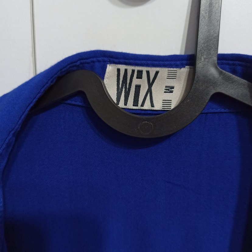 Düğmeli, fakir Kollu Mavi Kadın Gömlek m beden - Görsel 2