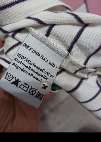 Erkek Yeşil Çizgili Polo Yaka Tişört Kappa S beden - Görsel 4