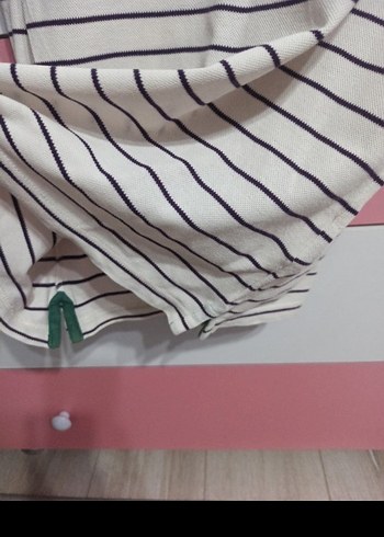 Erkek Yeşil Çizgili Polo Yaka Tişört Kappa S beden - Görsel 5