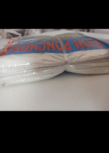 şeffaf Kadın Kapüşonlu Yağmurluk Midi Boy 5 adet - Görsel 4