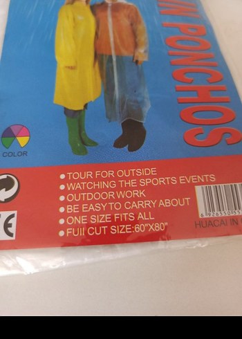 şeffaf Kadın Kapüşonlu Yağmurluk Midi Boy 5 adet - Görsel 8