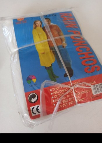 şeffaf Kadın Kapüşonlu Yağmurluk Midi Boy 5 adet - Görsel 7