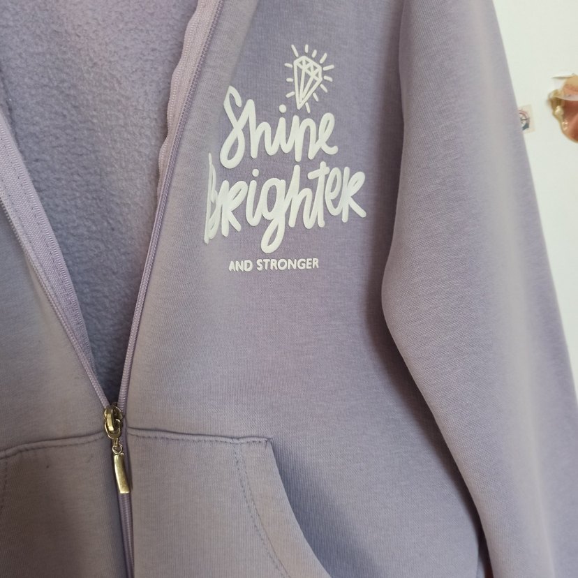 10_11 yaş lila sweatshirt - Görsel 3