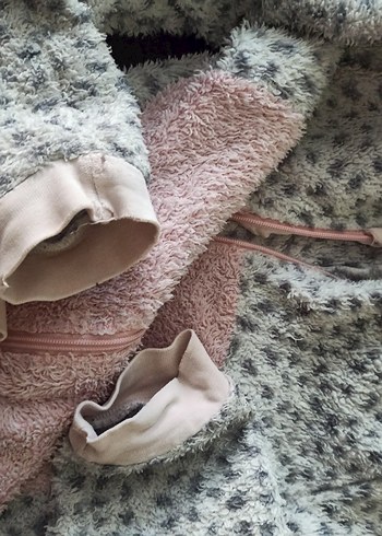 Kız Çocuk Gri Peluş Tulum Pijama 11_12 yas - Görsel 6