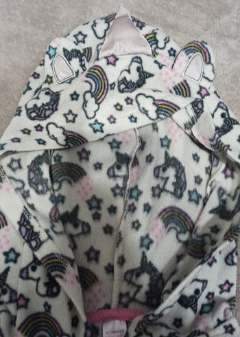 Kız Çocuk Kapüşonlu Fermuarlı Polar Uyku Tulumu - Görsel 2