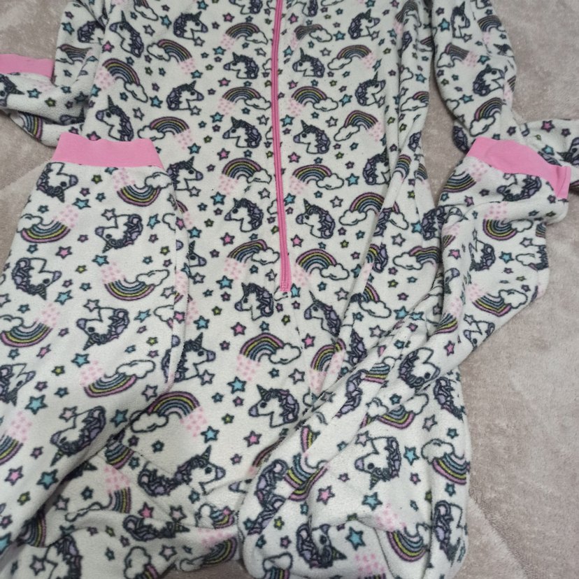 Kız Çocuk Kapüşonlu Fermuarlı Polar Uyku Tulumu - Görsel 4