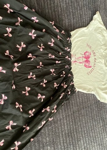 Pembe Fiyonk Baskılı Kız Elbisesi lcw 10_11 yas - Görsel 4