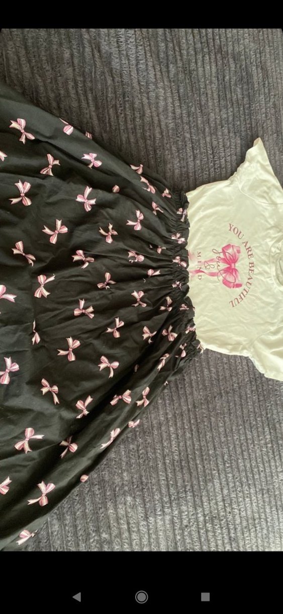 Pembe Fiyonk Baskılı Kız Elbisesi lcw 10_11 yas - Görsel 4