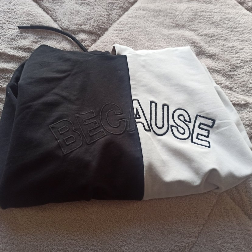 9-11 yasÇocuk Siyah Beyaz Kapüşonlu Sweatshirt - Görsel 3