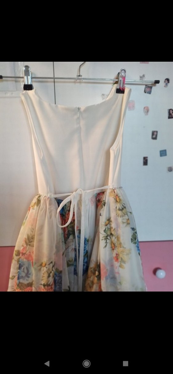 Dantel Detaylı Bohem Çiçekli Uzun abiye elbise 10 yaş - Görsel 3