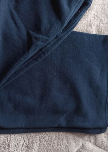 Koyu Mavi Geniş Kesim Kız Pantolonu - Görsel 7