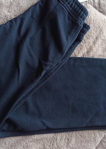 Koyu Mavi Geniş Kesim Kız Pantolonu - Görsel 10